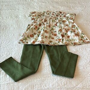 Janie and Jack size 10, Girls set. Top-NWOT-Size 10. Pants-NWT-Size 10.